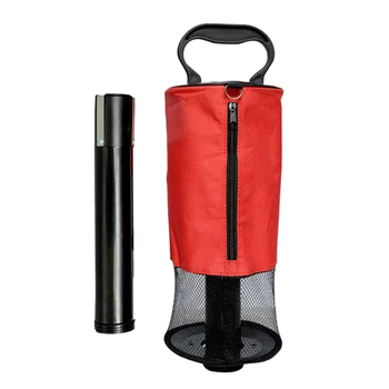 

Golf Net Bag Pick-Up Tube Easy To Disassemble Golf Ball Golfer Practice Training Collector Golf Accessories-Red