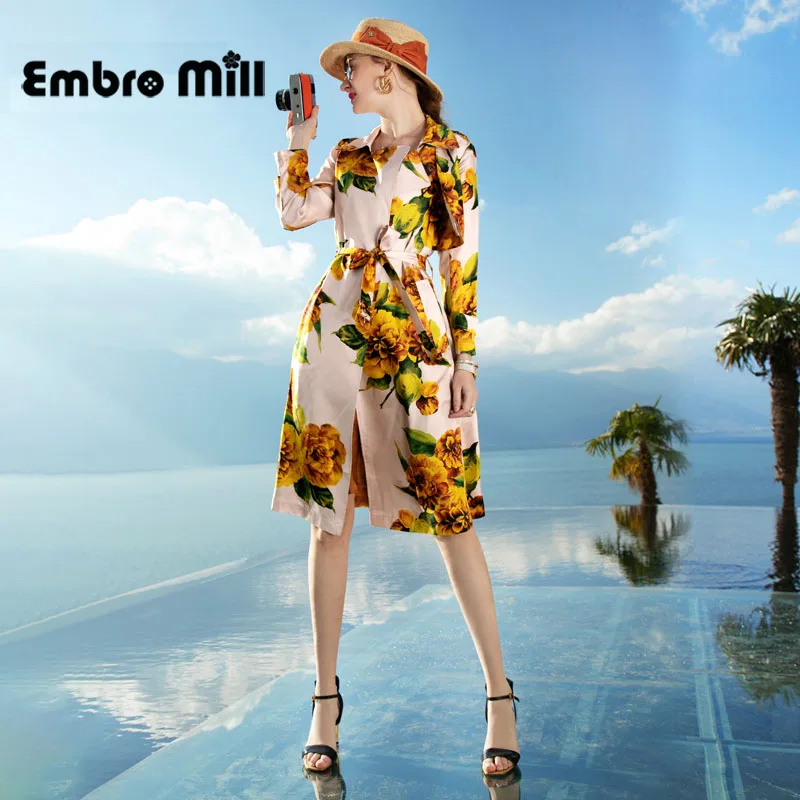 

Spring New Loose Silk Coat