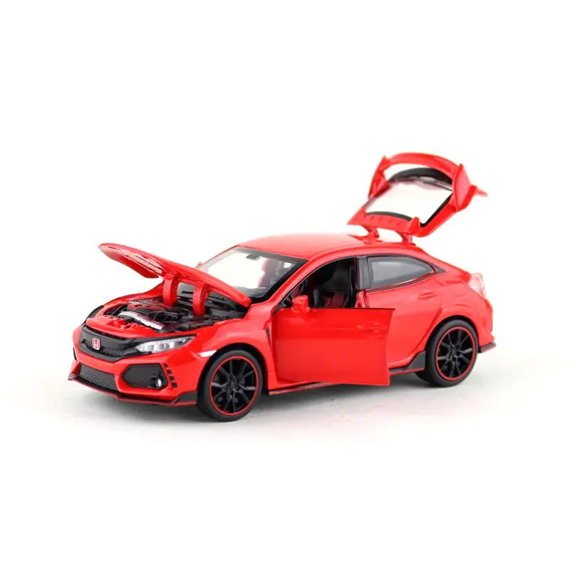 Масштаб 1:32/литая металлическая игрушка/гоночный автомобиль Honda Civic Type R/звук и