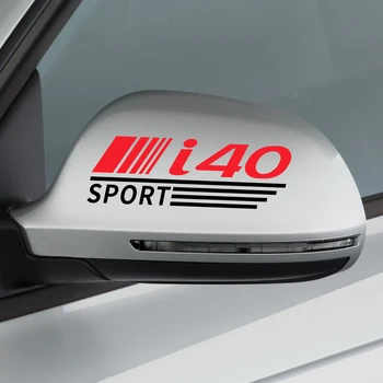 

2PCS Sport Racing Car Reflective PVC Sticker For Hyundai i40 Auto Body Decor Rearview Mirror Car Stickers And Decals Accessories