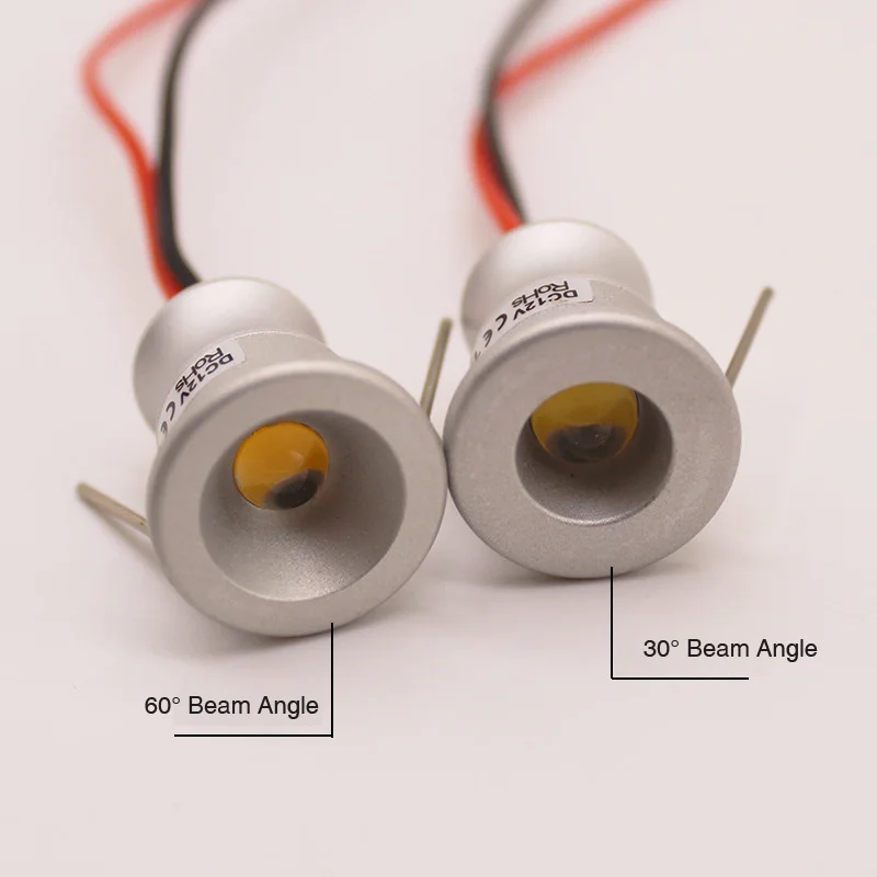 12 шт./лот очень маленький 1 Вт Светодиодный прожектор DC12V IP65 ванная комната кухонный шкаф супер мини утопленные потолочные светильники отверстие D0.59in