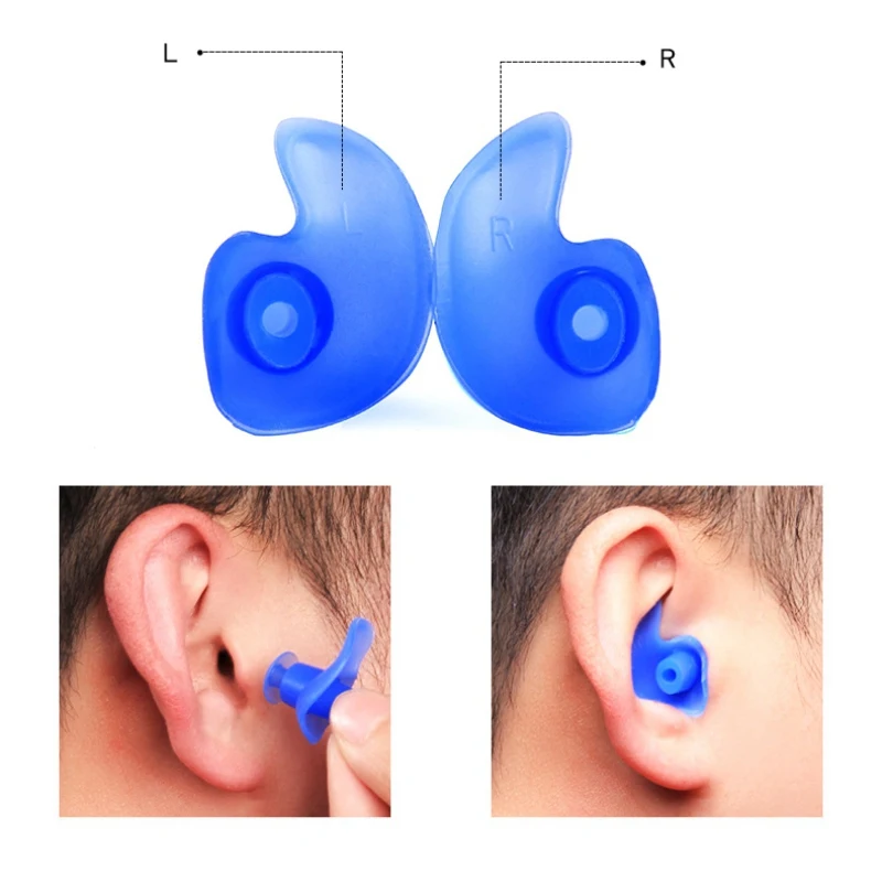 Newest ArrivalAdult Children Diving Soft Comfortable Anti-Noise Ear Plug Waterproof Swimming Earplug Professional Silicone Swim