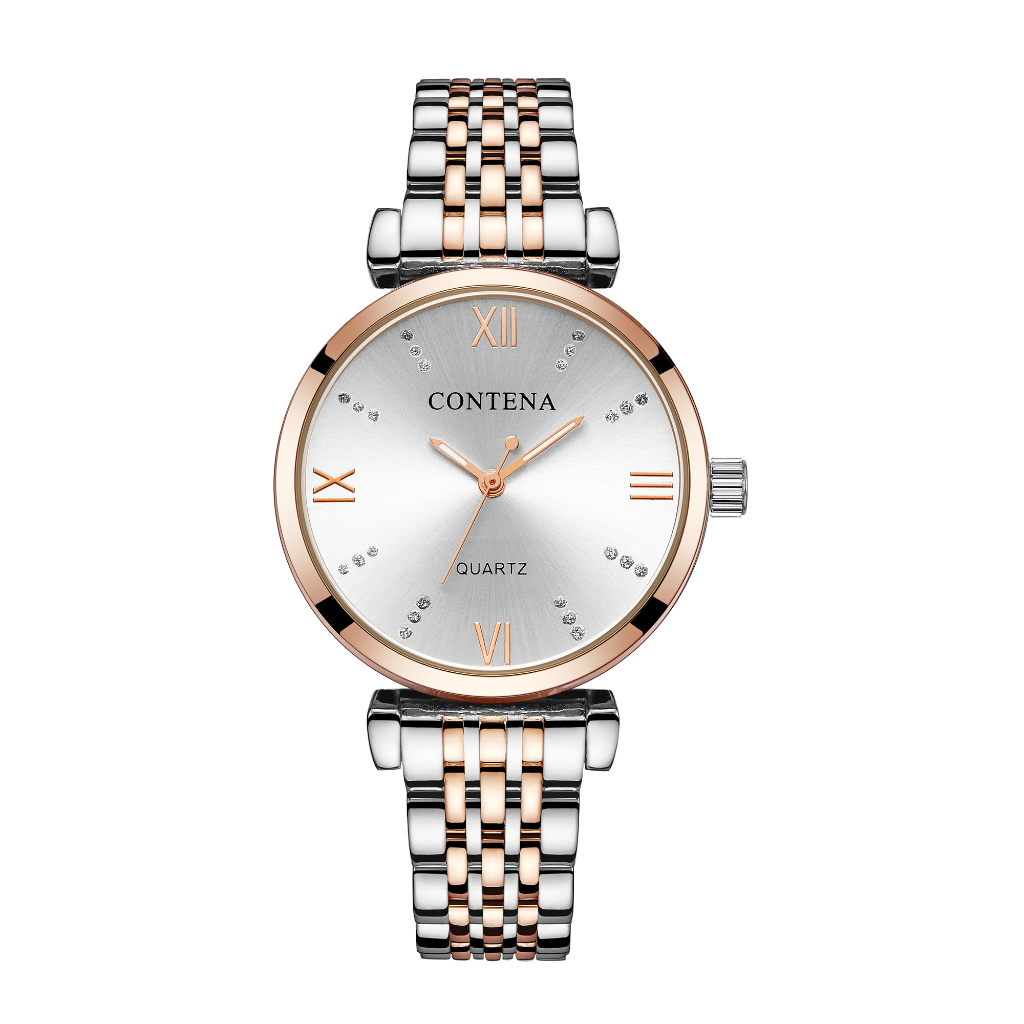 Розовое золото женские часы браслет из нержавеющей стали Кварцевые наручные часы женские минималистичные стильные модные повседневные женские часы