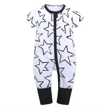 

Infant Kids Clothes Knitted Cartoon Short-Sleeved Jumpsuit Outfits Cartoon Baby Onesies Summer Cotton Romper Boys Girls 0-3T