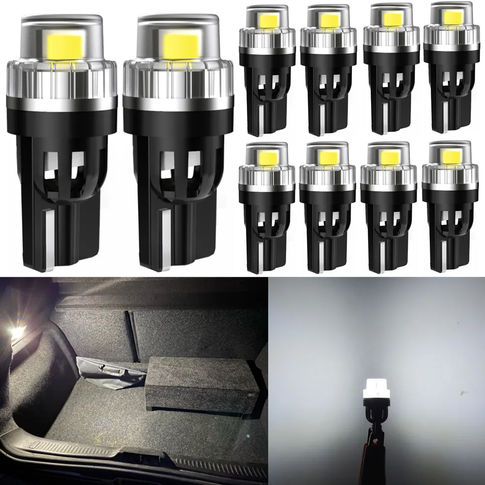 

10x t10 Canbus White Car LED Bulbs Interior Lights For Mitsubishi Montero Shogun Pajero 3 V60 V73 V75 V77 (2000-2006) lancer X