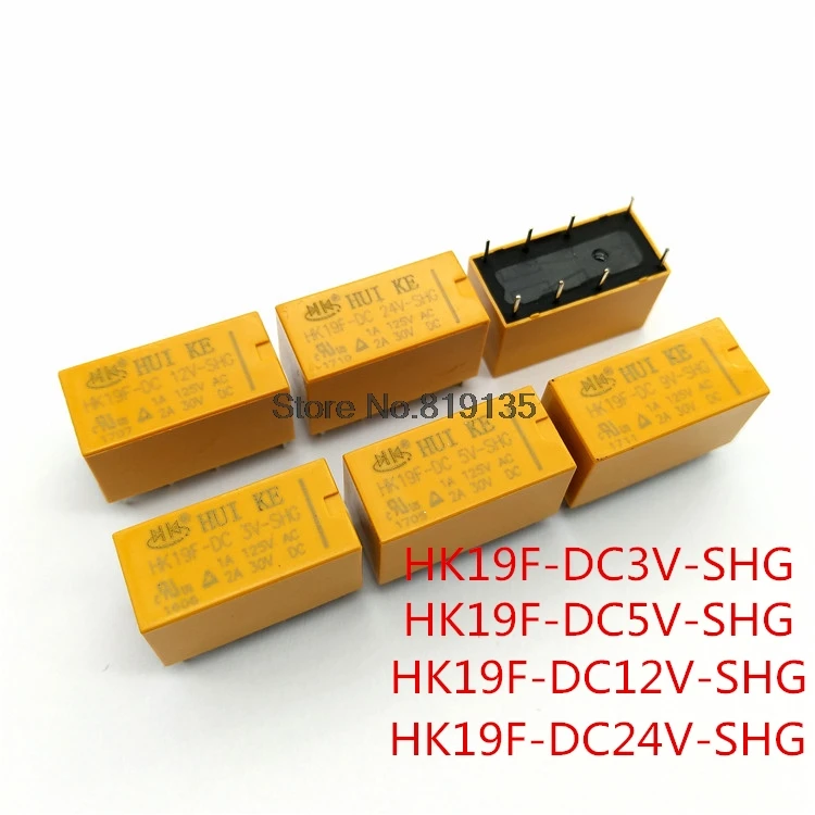 5 шт. релейная лампа для телефона HK19F 3V 5V 9V 12V 24V 8PIN | Обустройство дома