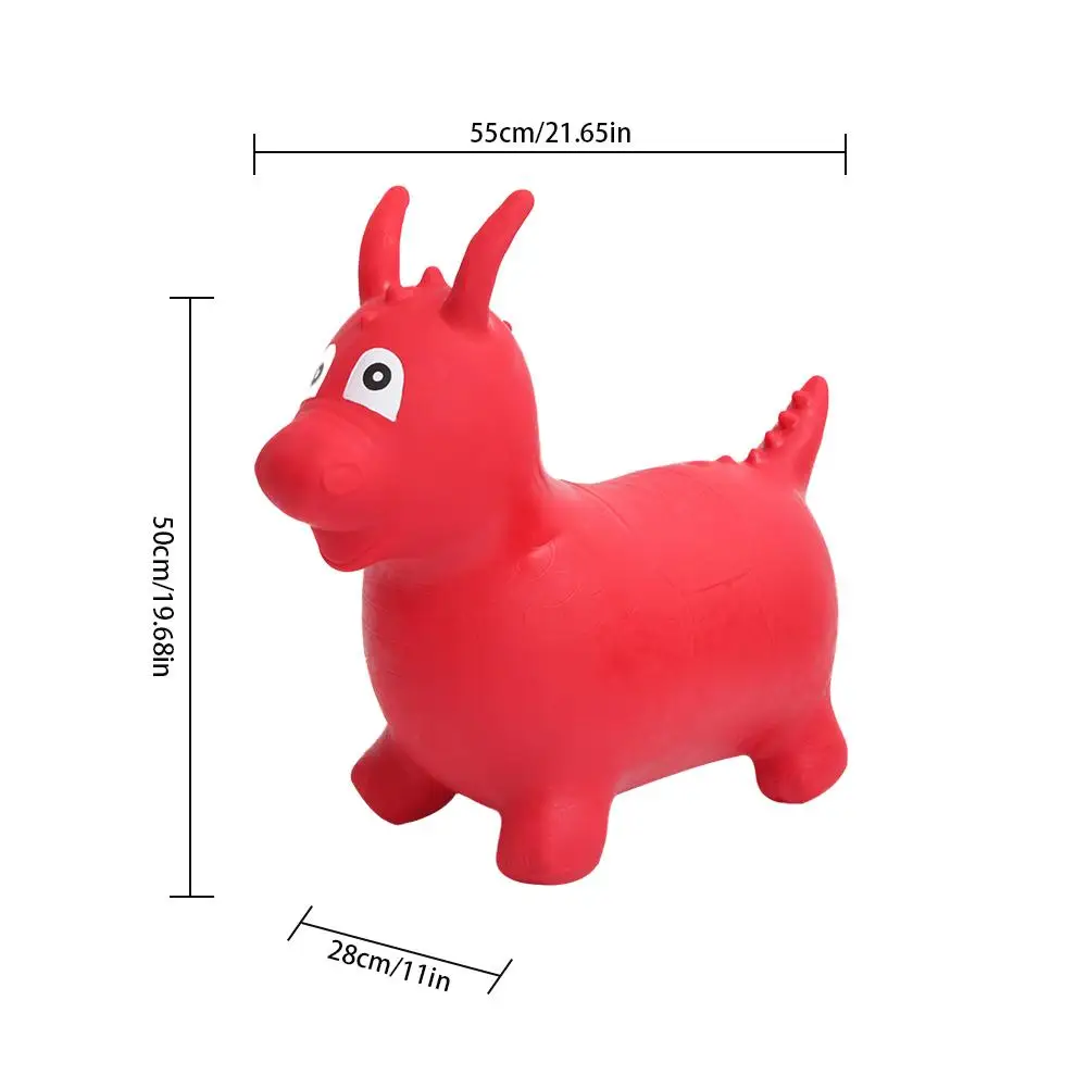 Children's Inflatable Toys Children's Elastic Inflatable Mount Explosion-proof Rubber Trojan Inflatable Jumping Jumping Dragon