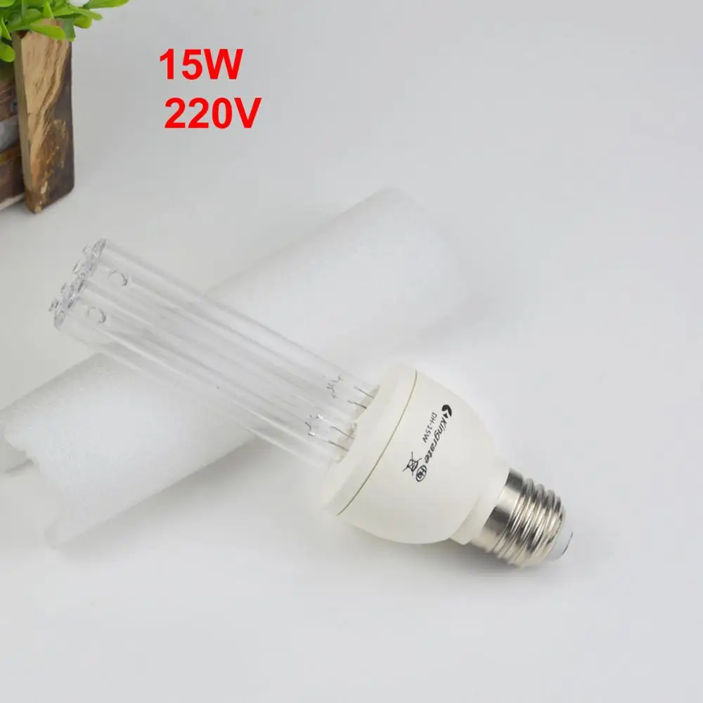 15W 220V Bulb only Novedades не светодиодный бактерицидные лампы светильник E27 15W 25W Светодиодный УФ озоновые лампы для спальни дезинфекции деодор необычное кольцо светильник Инж - Цвет: 15W 220V Bulb only
