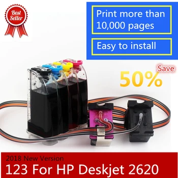 

2018 New Version 123 123XL Compatible continuous ink supply systems For HP Deskjet 2620 2630 2600 Officejet 5220 5230 Envy 5010