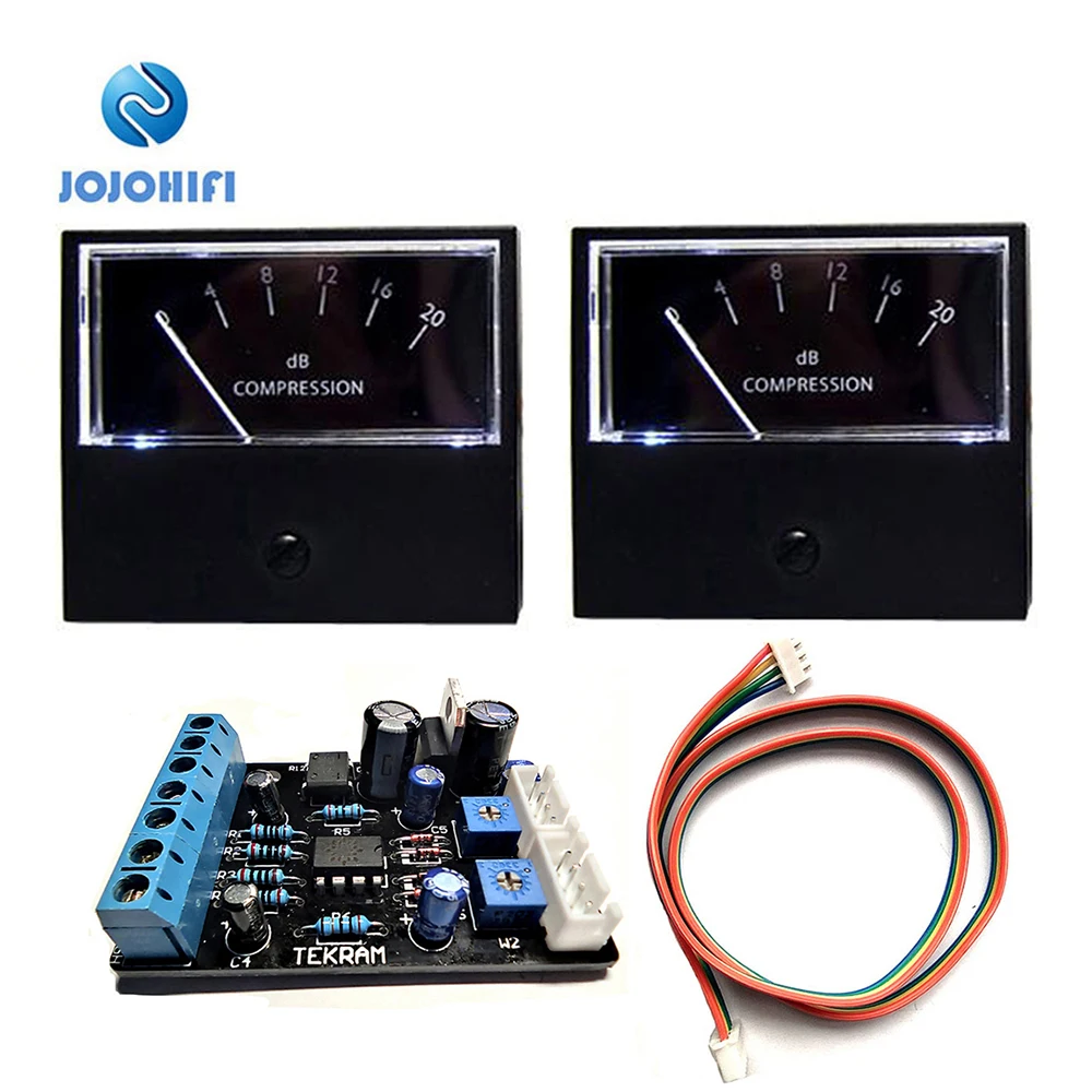 2Pcs Tn-42Hk Vu Meter + 1Pcs Bordo Di Driver Ad Alta Precisione Amp Db Misuratore Di Livello Testa Amplificatore Amplificatori Con Retroilluminazione