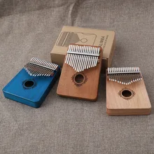 SevenAngel 17 Schlüssel Kalimba Daumen Klavier Hohe Qualität Holz Mahagoni Musical Instruments Mit Lernen Buch Kalimba Klavier