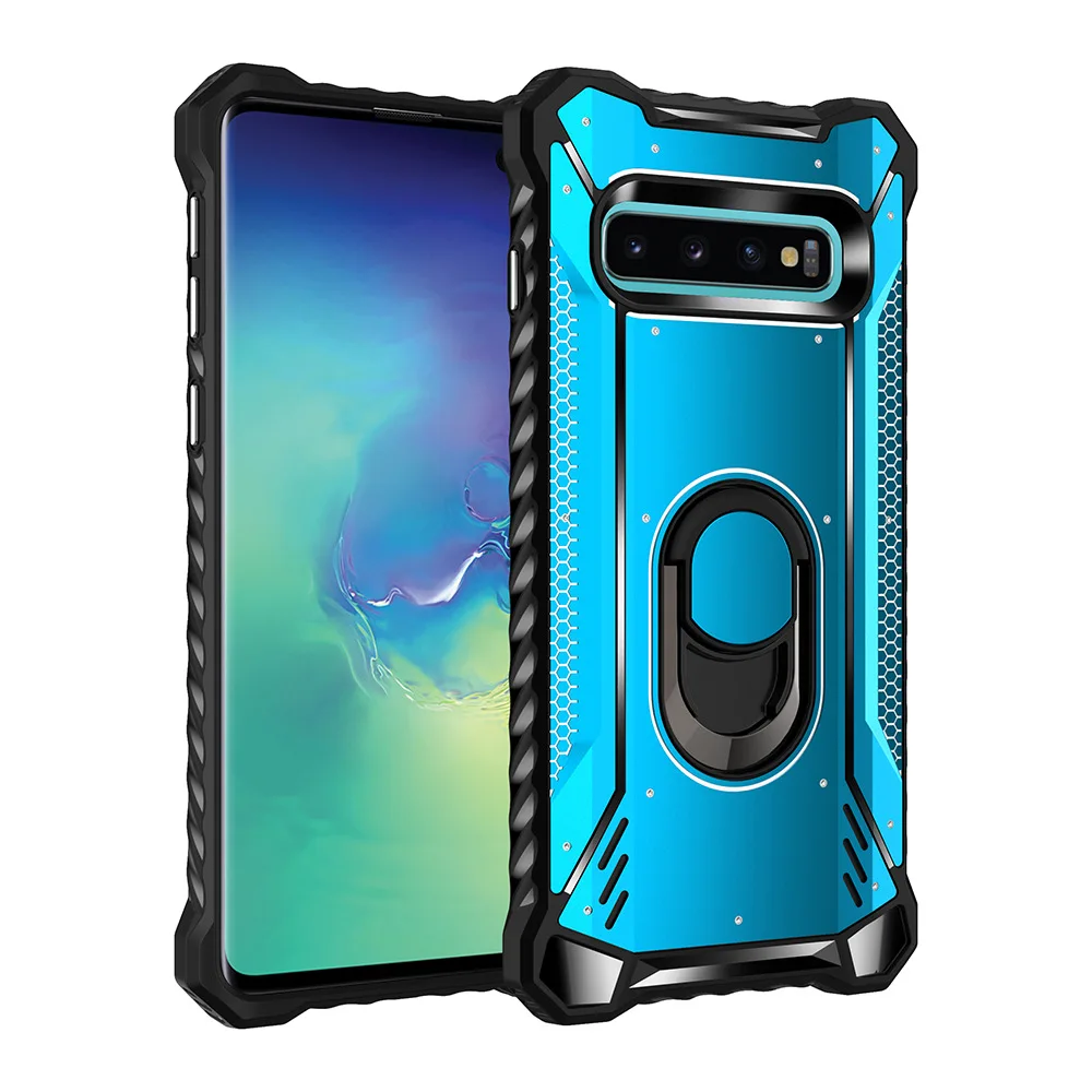 Армированный алюминиевый чехол с металлическим кольцом для samsung S10 Plus чехол сверхпрочный защитный чехол для samsung S9 Note 9 10 Plus S10e чехол