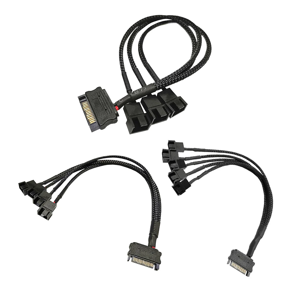 SATA от 1 до 3 4 5 4-контактный Мощность провода 12V PC охлаждающая подставка