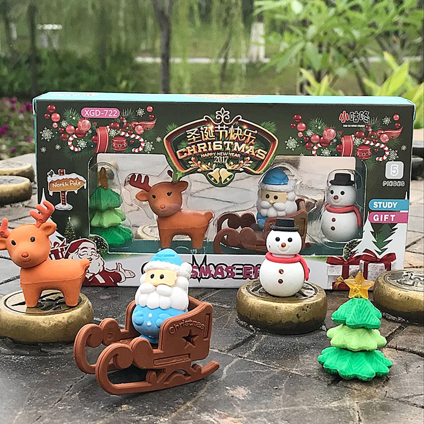 1 компл. Креативный милый мультяшный Санта Клаус Рождественская елка олень