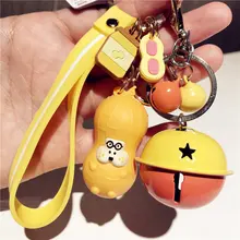 Coréen petit singe personnalité mignon porte-clés créatif dessin animé porte-clés pendentif petit sac cadeau suspendus décoration porte-clés(China)