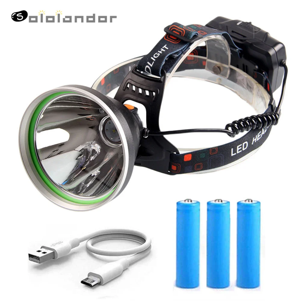 

2019 Newest B10 XHP 50 LED Headlamp 3-Mode 8000LM Headlight Micro USB Rechargeable Head Torch Camping Hunting Power Bank 18650