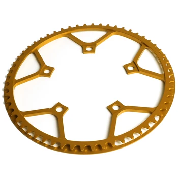 

45T / 53T / 58T Bike Chainring Crankset For Bicycle Folding Bike Single Crank Ring Round Chain Ring BCD 130MM 5 Bolts Chainring
