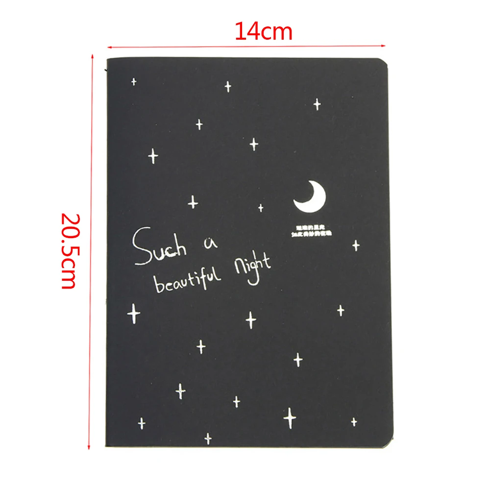 Painting Notebook Sketching Book Black Paper 32k 56 Pages Writing Diary Art Supplies Creative Drawing Student School Stationery