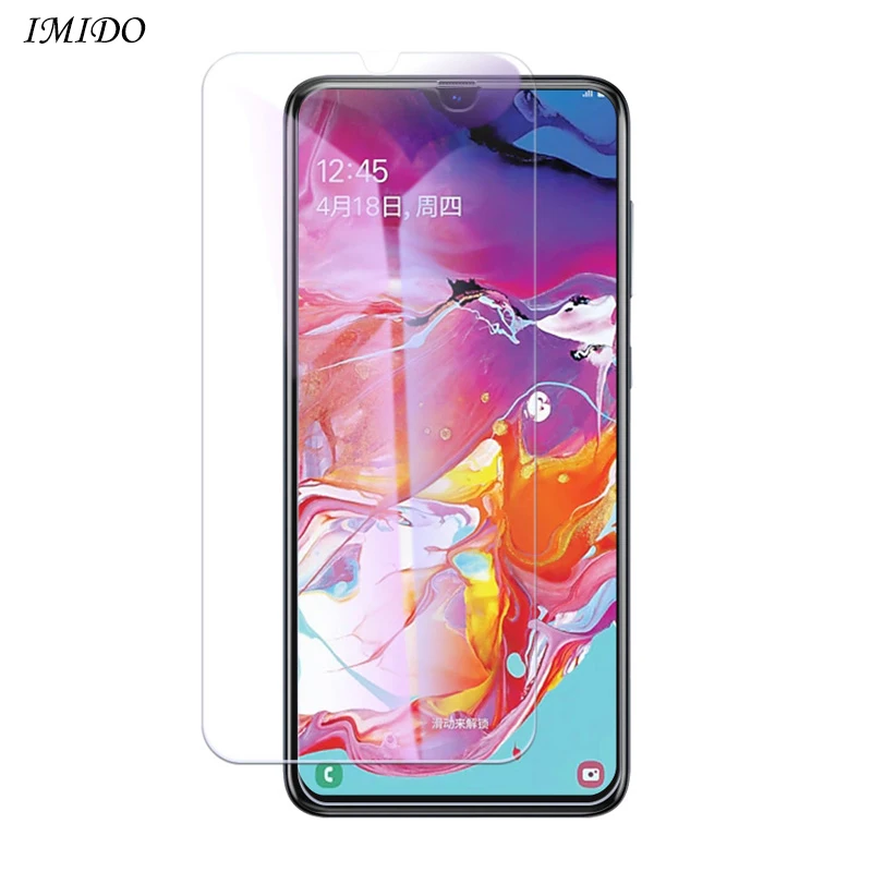 100% полное покрытие экрана протектор для Samsung A10S A20S A30S стекло синий луч закаленное