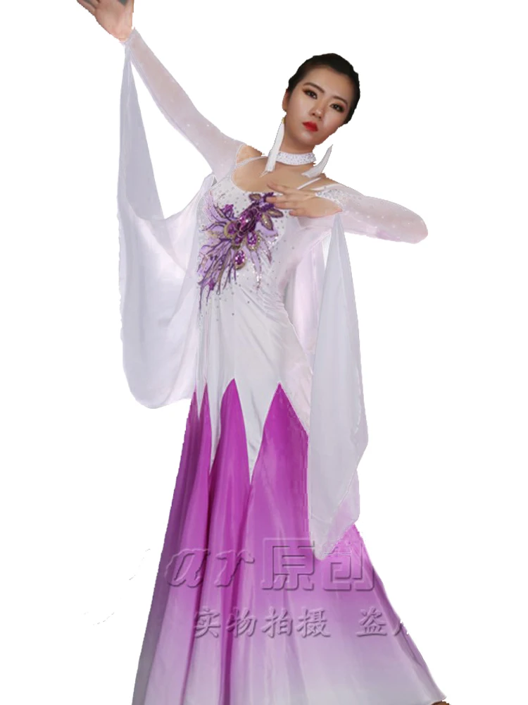 Dance Hall Latin Dance Competition Costume Performance Costume Practice Skirt girl dance costume