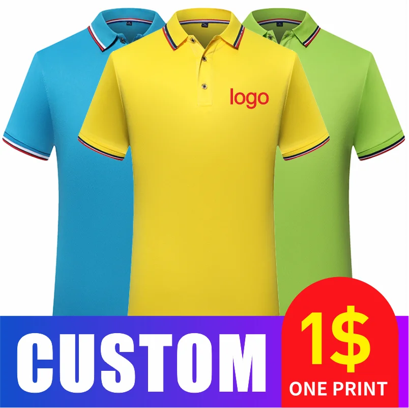 2021 Polo Shirt Zomer Toevallige Leven Top Custom Polo Mannen Logo
