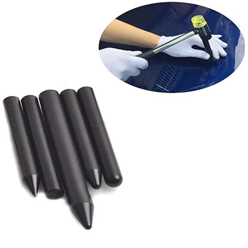 

5pcs/Set Professional Nylon Tap Down Pen Paintless Hail Removal Dent Repair Tools Black/White car scratch remover Hand Tools Set