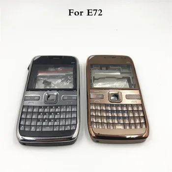 

Original For Nokia E72 Housing Front Faceplate Frame Cover Case+Back cover/battery door cover+Keypad