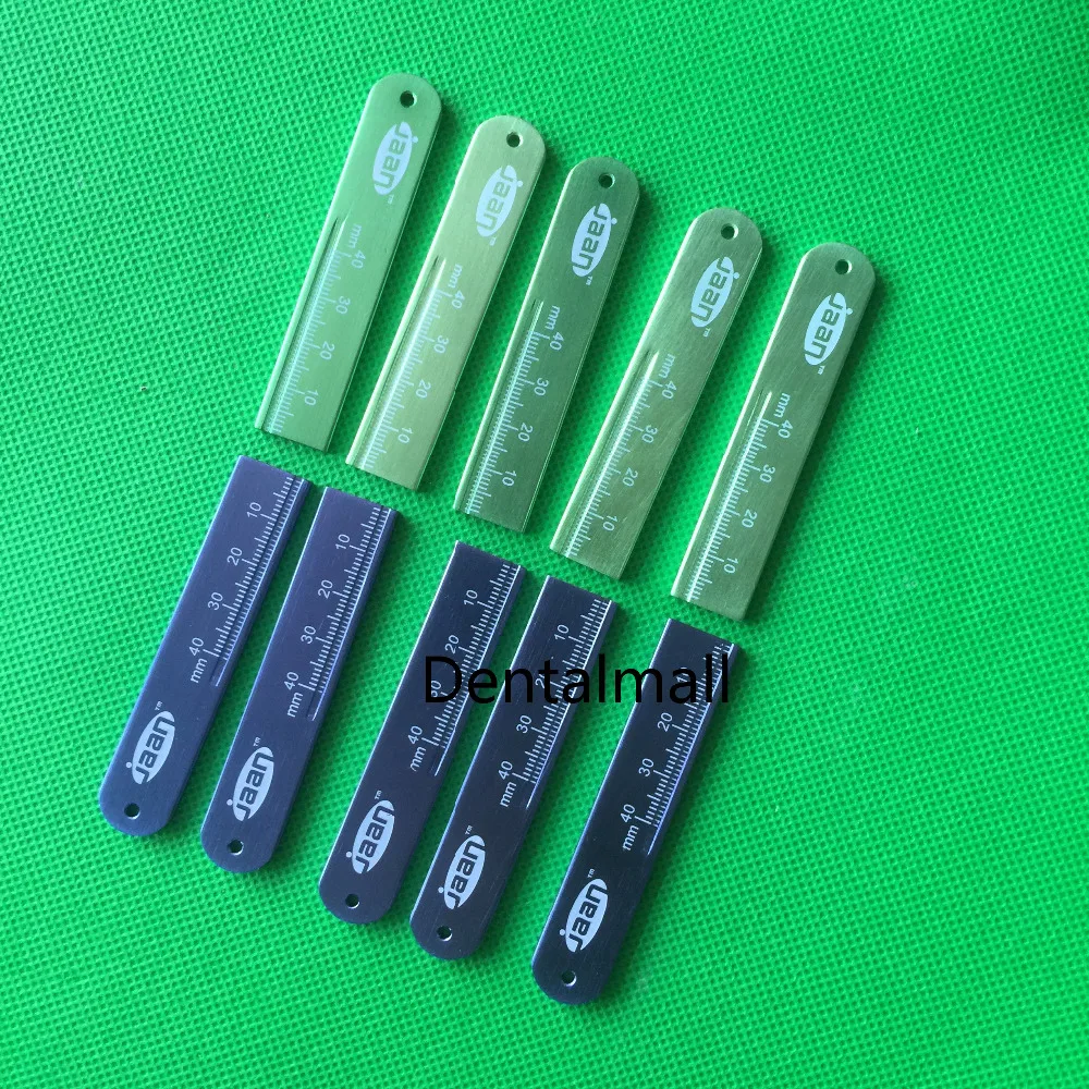10pcs/set Dental ALUMINIUM Endodontic Endo Rulers Span Measure Scale | Красота и здоровье