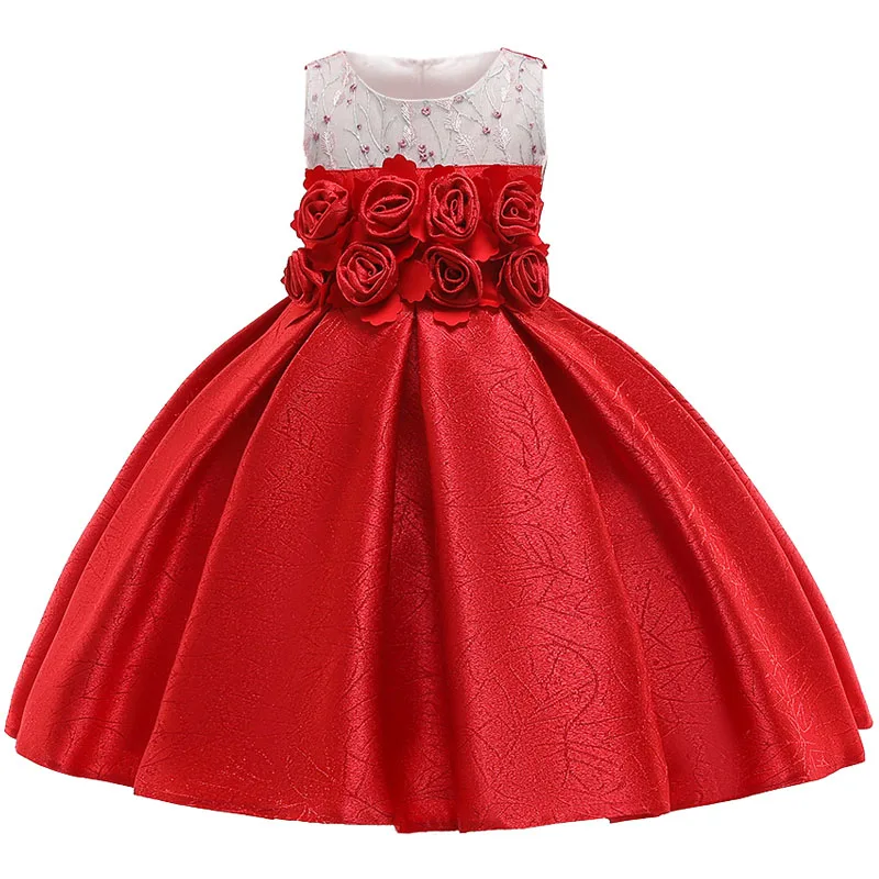 Kids Dresses For Girls Princess Dress Christmas Elegant Children Evening Party Dress Flower Girls Wedding Dress vestido infantil