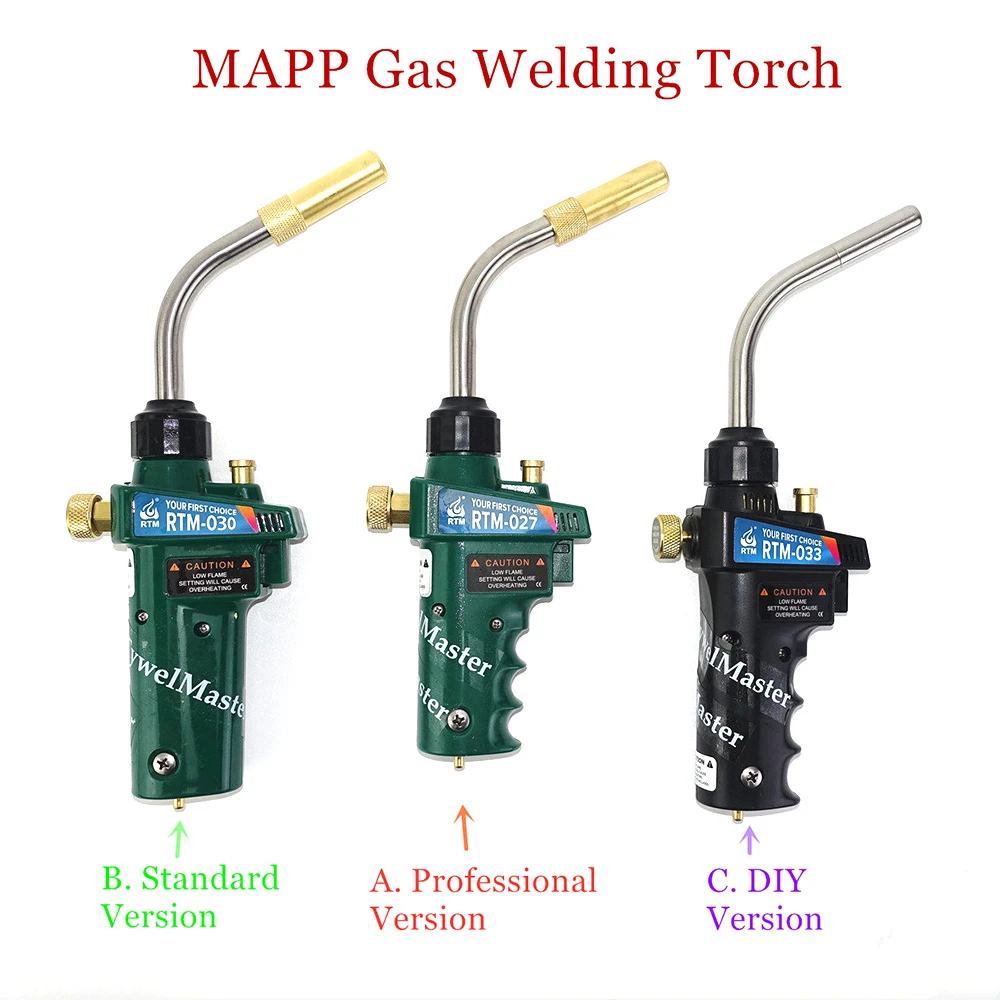 Braze Welding Torch Mapp Propane Gas Torch Piezo Trigger Ignition