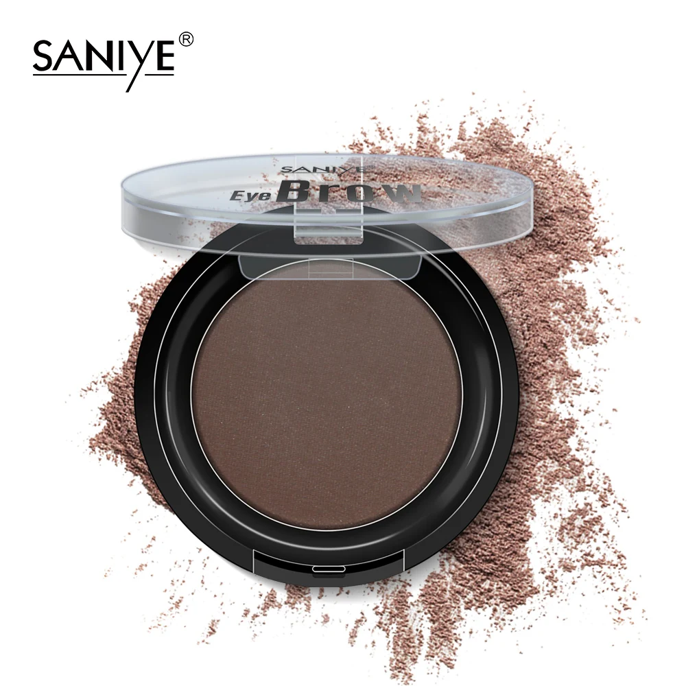 SANIYE Eyebrow Powder Waterproof Eyebrow Natural Delicated Brow Powder Palette Black Brown Color polvo de cejas E0131