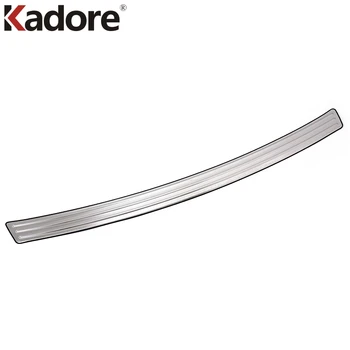 

For Hyundai Santa Fe 2010 2011 2012 Stainless Steel Rear Outer Bumper Protector Guard Cover Car Back Trunk Streamer Tread Plate