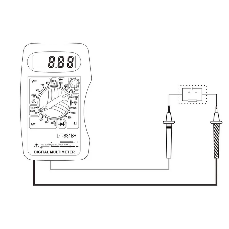Цифровой мультиметр Ручной Тестер AC/DC напряжение мультиметр современный ток Омметр клещи Тестер