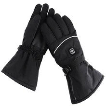 1 пара альпинистские регулируемые температурные согревающие лыжные перчатки для верховой езды на открытом воздухе с электрическим подогревом спортивные зимние перчатки с батареей