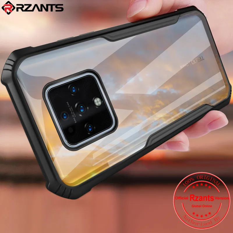 Rzants For Tecno Camon 16 Tecno Camon 16 Premier Case Hard [blade] Shockproof Slim Crystal Clear