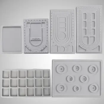 

Tray DIY Bead Board Jewelry Beading Flocked Craft Tool Lady Plate Assembled