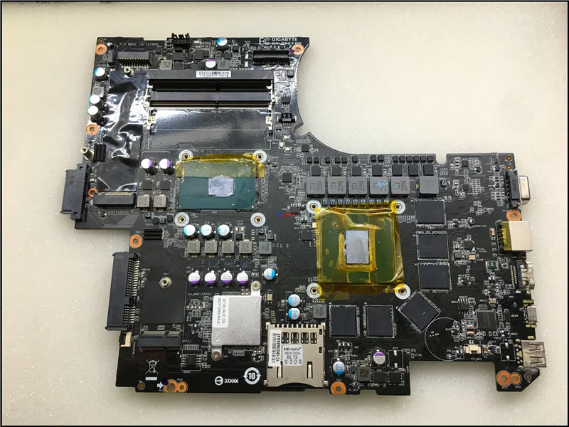 low cost  Genuine FOR GIGABYTE GA-RP55W6 LAPTOP MOTHERBOARD WITH I7 CPU AND GTX1060M
