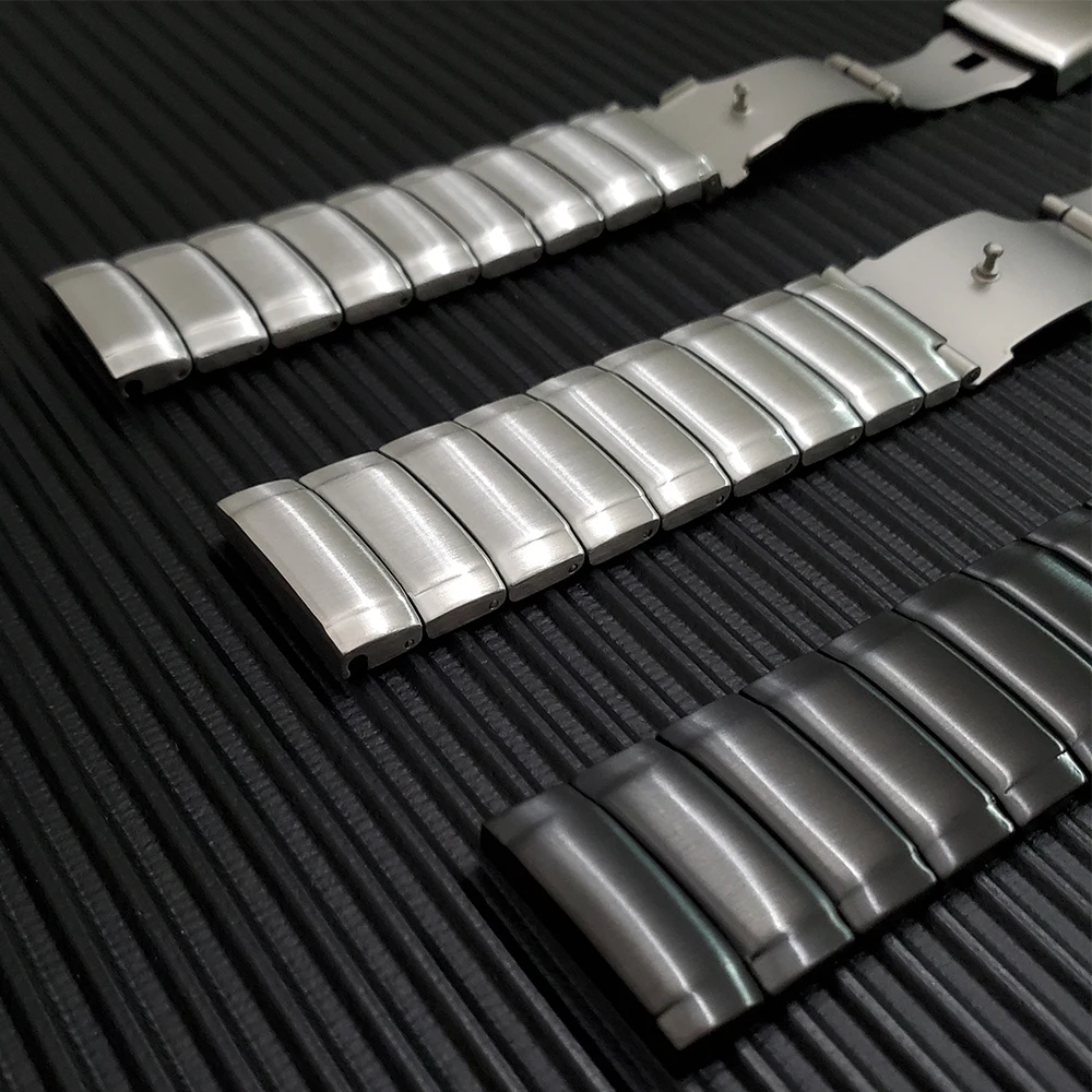 Складная застежка металлический браслет ремешок для samsung Galaxy Watch Active 2 44 мм 40 мм/Galaxy 46 мм 42 мм/gear S3 классический ремешок для часов Ремешки для часов