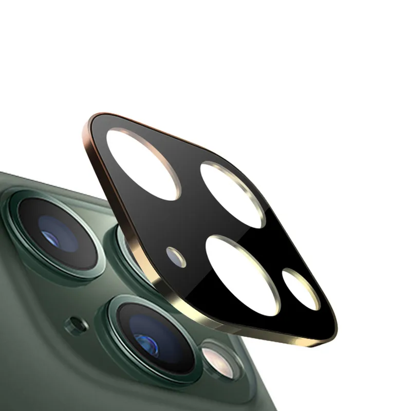 Для iPhone 11 Pro Max Защита объектива задней камеры закаленное стекло с металлической рамкой кольцо задняя камера Объектив экран протектор части