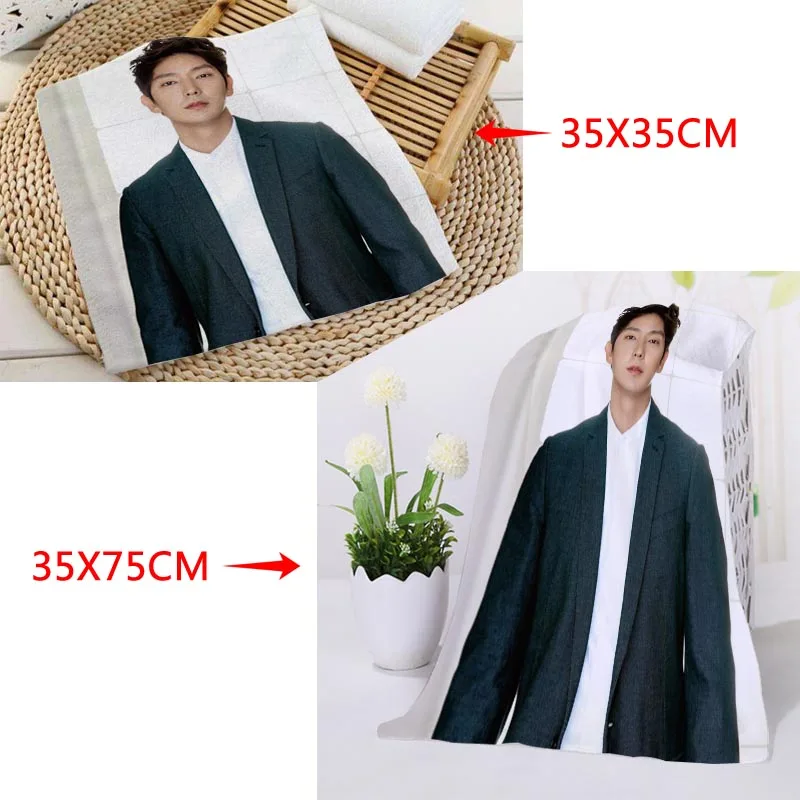 Новое поступление на заказ LEE JOON GI полотенце для лица с рисунком из микрофибры квадратные прямоугольные полотенца Размер 35x35 см 35x75 см - Цвет: 7