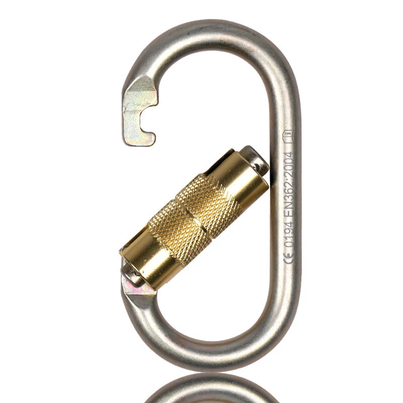 Carabiners Climbing O Shape Aluminum Outdoor Security Quickdraw Mountaineering Sports Buckle Hanging Hook Aloft Work Rescue Tool