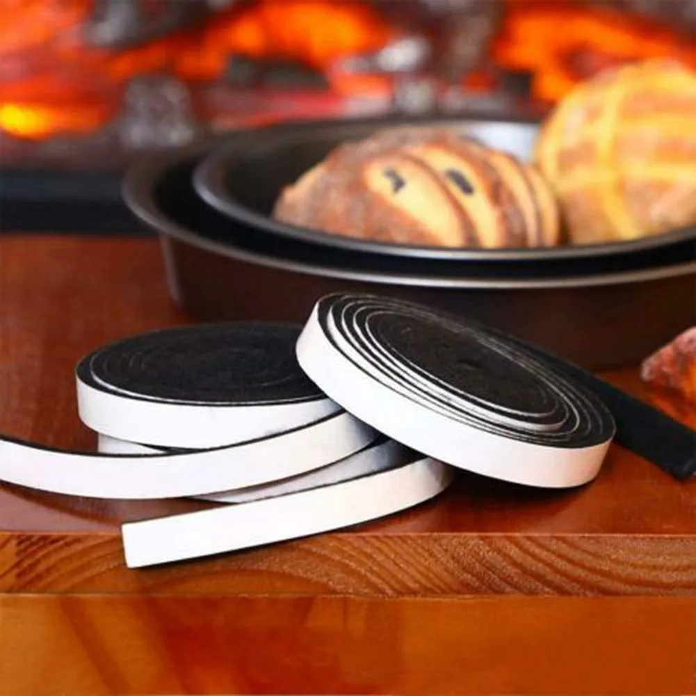 High Heat Barbecue Smoker Gasket BBQ Door Lid Seal Adhesive Sealing Tape for Grill wzpi