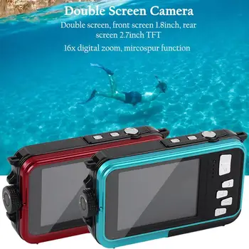

2.7inch TFT Digital Camera Waterproof 5MP MAX 1080P Double Screen Digital Zoom Camcorder HD268 video camera fotografica digital