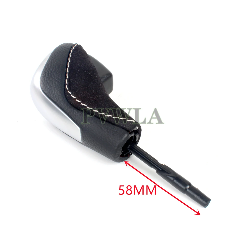 Automatic Gear Stick Shift Knob With Flannelette For BMW E81 E82 E87 E90 E92 E93