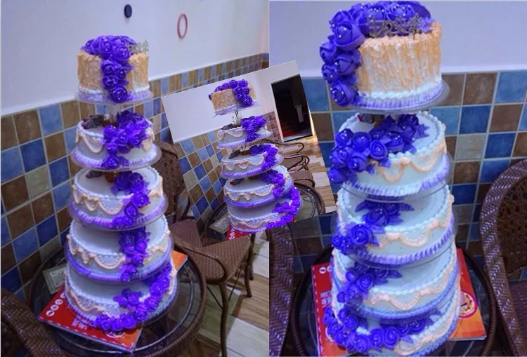 

Free shipping High 12inch 1set 4 tiers Birthday cake display stand display rack wedding dessert cake stand Baked