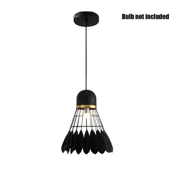 

Home Decor Modern Minimalist Dining Room E27 Nordic Style Study Badminton Chandelier Restaurant Bar No Bulbs Iron Pendant Light