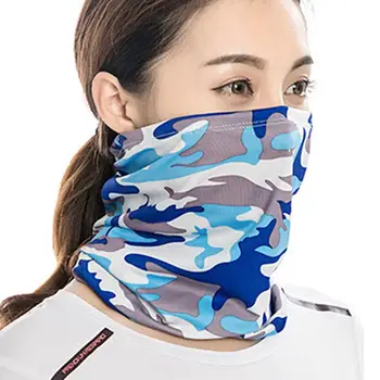 

Unisex Camouflage Print Sunproof Dustproof Headband Neck Gaiter Scarf Face Mask Breathable Camouflage Print Multifunctional