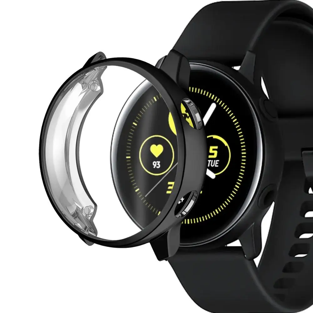 Чехол для Galaxy watch active 1 силиконовый бампер Samsung из ТПУ аксессуары защиты экрана |