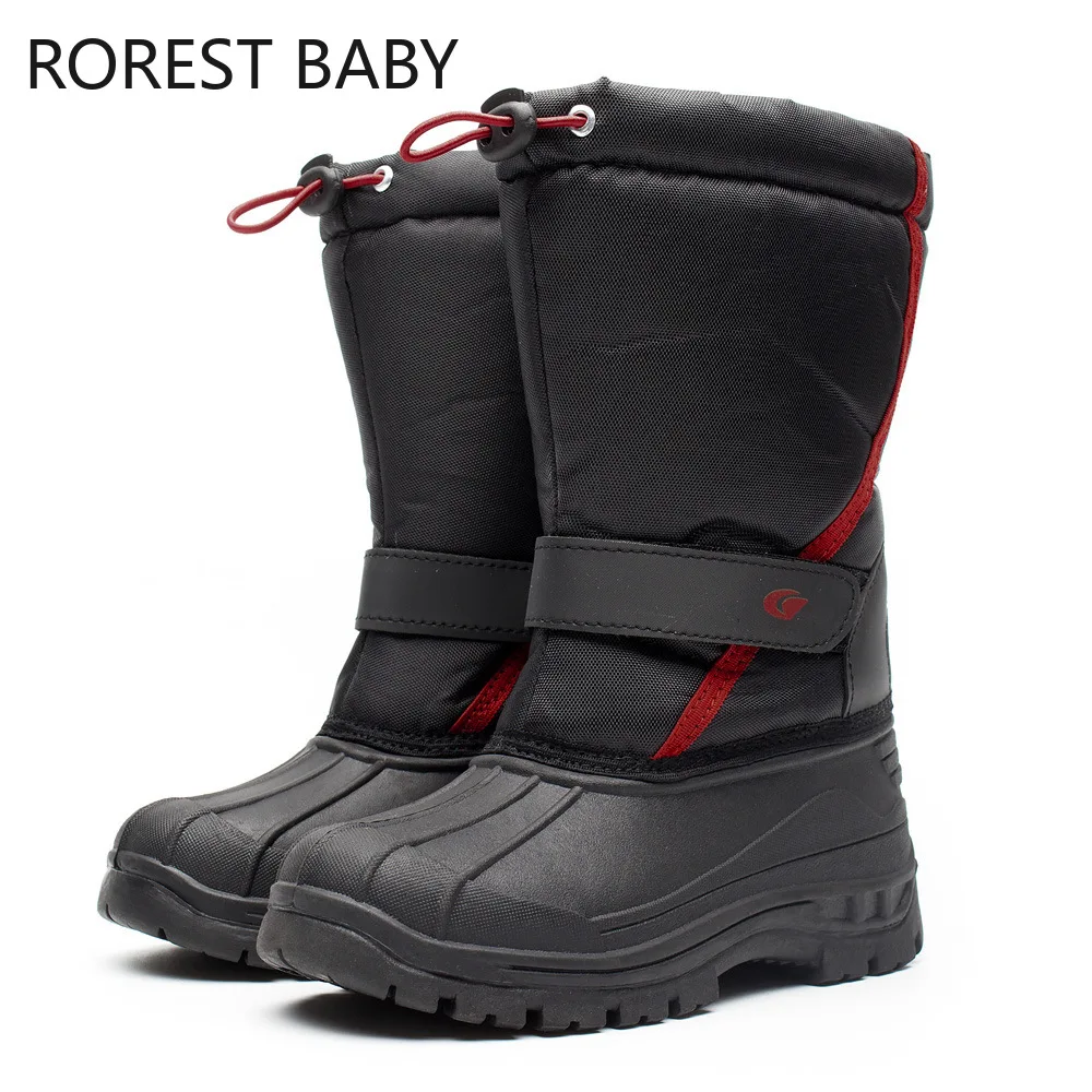 

2019 Winter Platform Girls Boots Children Rubber Anti-slip Snow Boots Shoes for Girl Big Kids Waterproof Warm Winter Shoes Botas
