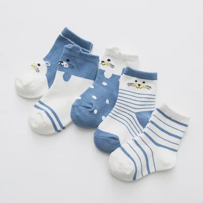 VIDMID Baby Girls Socks Spring Summer Cotton Newborn Baby Socks Baby clothes Kids Socks for 1-9 year Children Boys Socks 4122 01